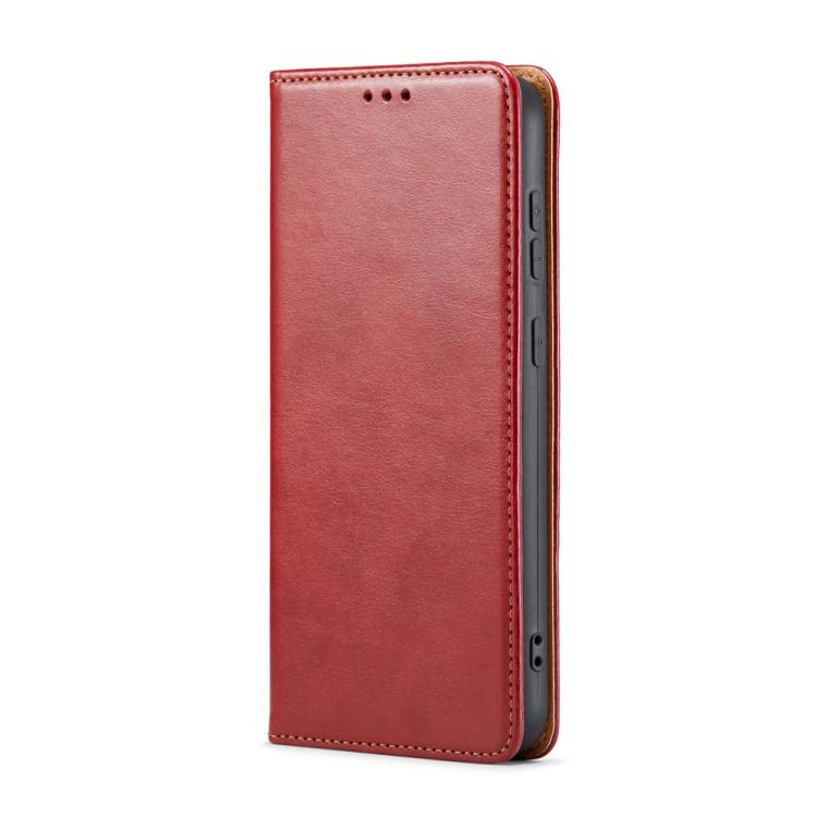 For Samsung Galaxy S25+ 5G Fierre Shann PU Genuine Leather Texture Phone Case