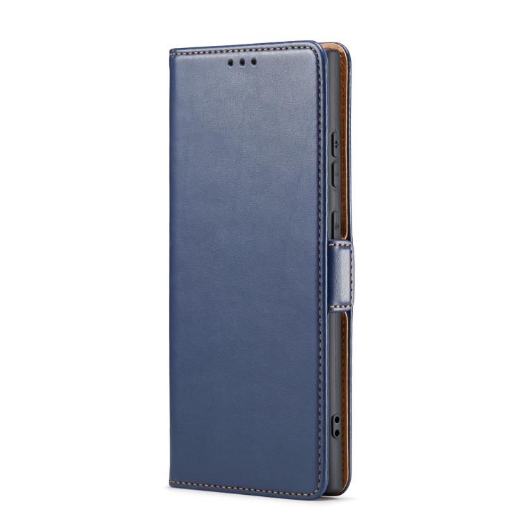 For Samsung Galaxy S25 Ultra 5G Fierre Shann PU Genuine Leather Texture Phone Case