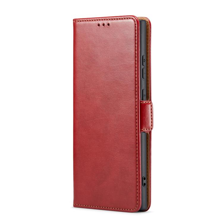 For Samsung Galaxy S25 Ultra 5G Fierre Shann PU Genuine Leather Texture Phone Case