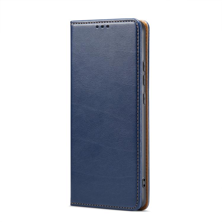 For Samsung Galaxy S25 Edge 5G Fierre Shann PU Genuine Leather Texture Phone Case