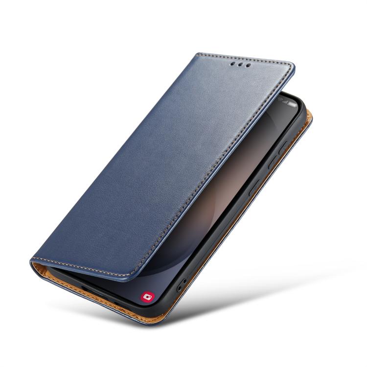 For Samsung Galaxy S26+ 5G Fierre Shann PU Genuine Leather Texture Phone Case