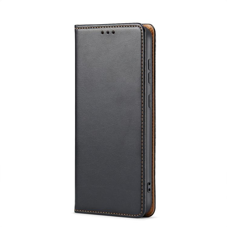 For Samsung Galaxy S26+ 5G Fierre Shann PU Genuine Leather Texture Phone Case
