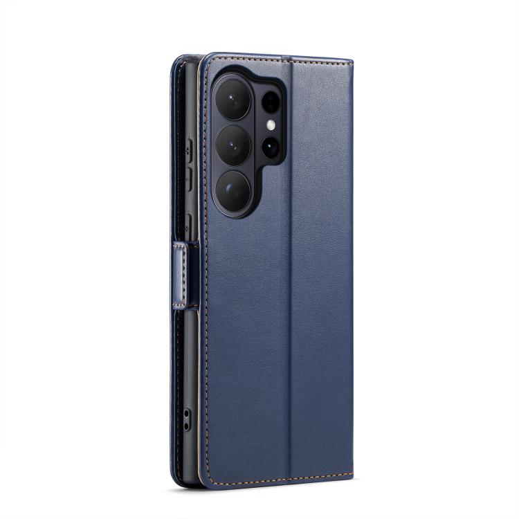 For Samsung Galaxy S26 Ultra 5G Fierre Shann PU Genuine Leather Texture Phone Case