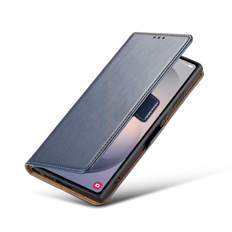 For Samsung Galaxy S26 Ultra 5G Fierre Shann PU Genuine Leather Texture Phone Case