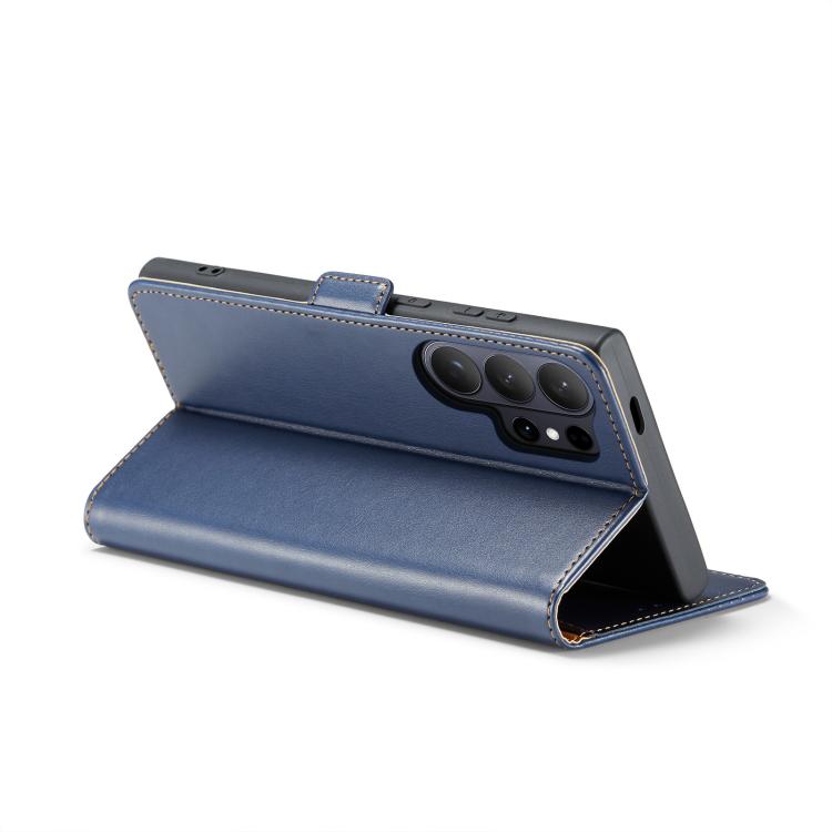 For Samsung Galaxy S26 Ultra 5G Fierre Shann PU Genuine Leather Texture Phone Case