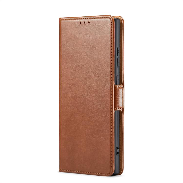 For Samsung Galaxy S26 Ultra 5G Fierre Shann PU Genuine Leather Texture Phone Case