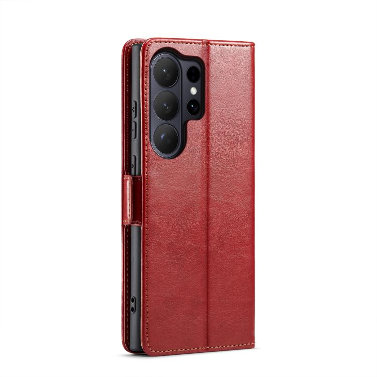 For Samsung Galaxy S26 Ultra 5G Fierre Shann PU Genuine Leather Texture Phone Case