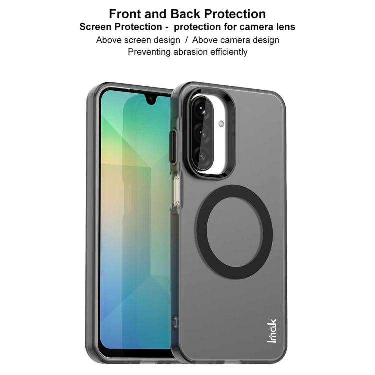 For Samsung Galaxy A26 5G IMAK Chocolate Series TPU + PET MagSafe Phone Case - Black