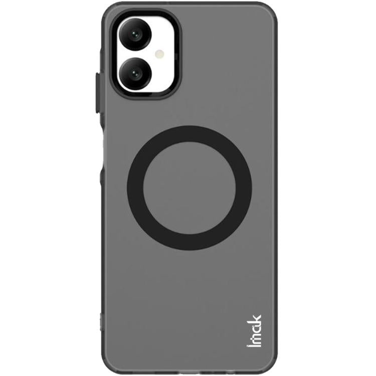 For Samsung Galaxy A06 5G IMAK Chocolate Series TPU + PET MagSafe Phone Case - Black