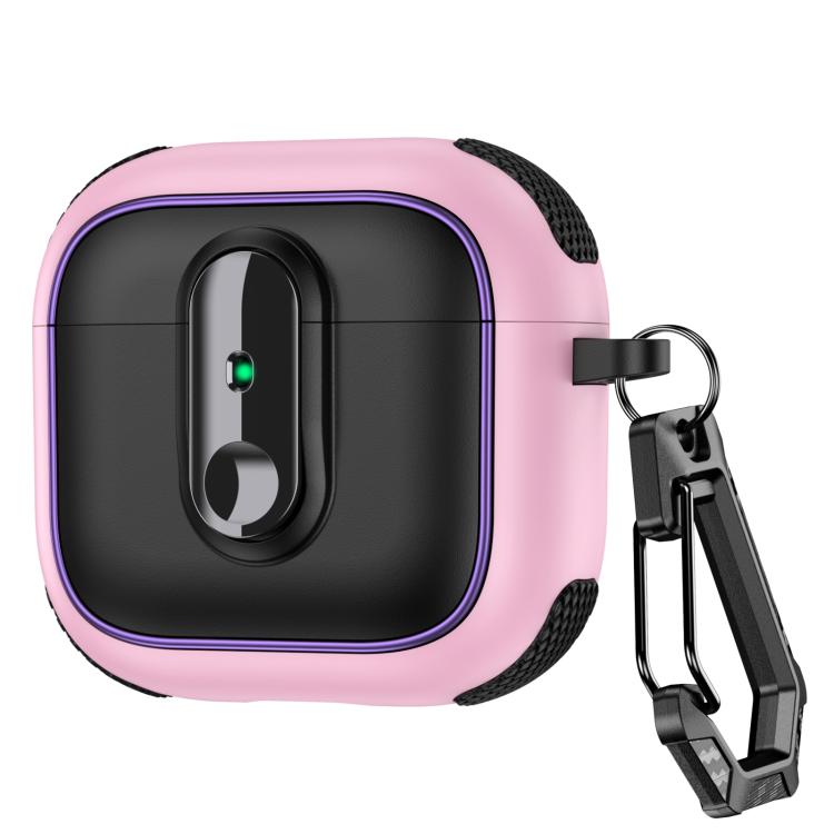 For AirPods 4 Armor Magnetic Wireless Earphones Case with Security Lock