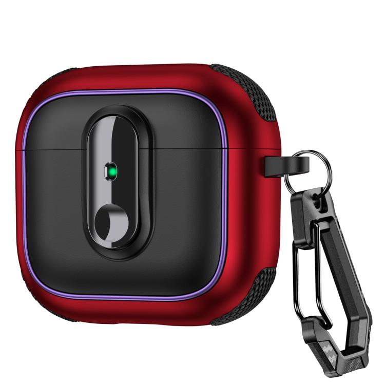 For AirPods 4 Armor Magnetic Wireless Earphones Case with Security Lock