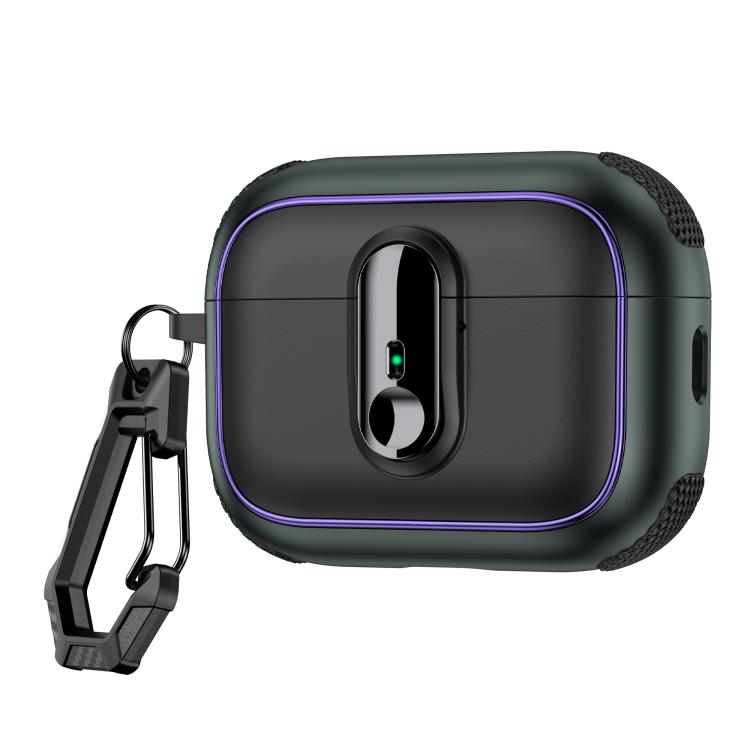 For AirPods Pro 2 Armor Magnetic Wireless Earphones Case with Security Lock