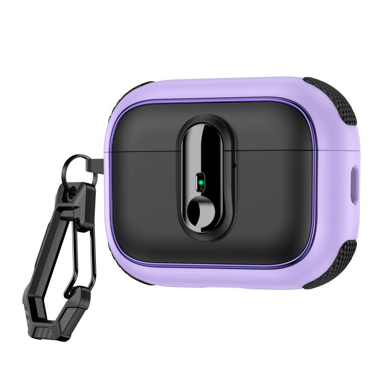 For AirPods Pro Armor Magnetic Wireless Earphones Case with Security Lock