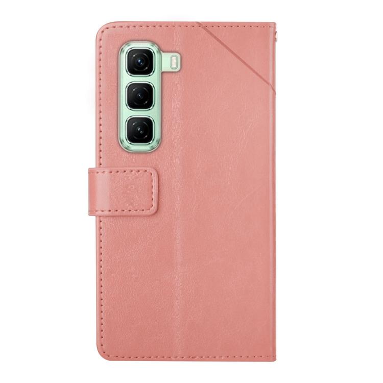 For Infinix Hot 50 5G Y-shaped Pattern Flip Leather Phone Case