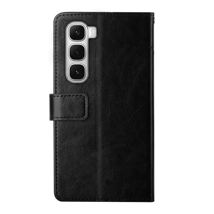 For Infinix Hot 60 Pro+ 4G Y-shaped Pattern Flip Leather Phone Case