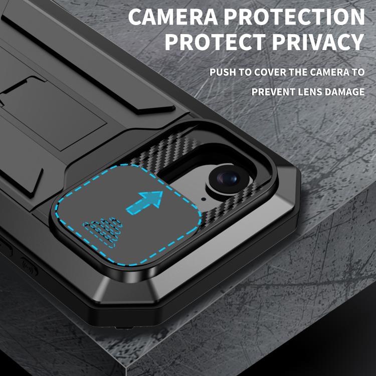 For iPhone 17e / 16e Sliding Camera IP68 Waterproof Holder Phone Case