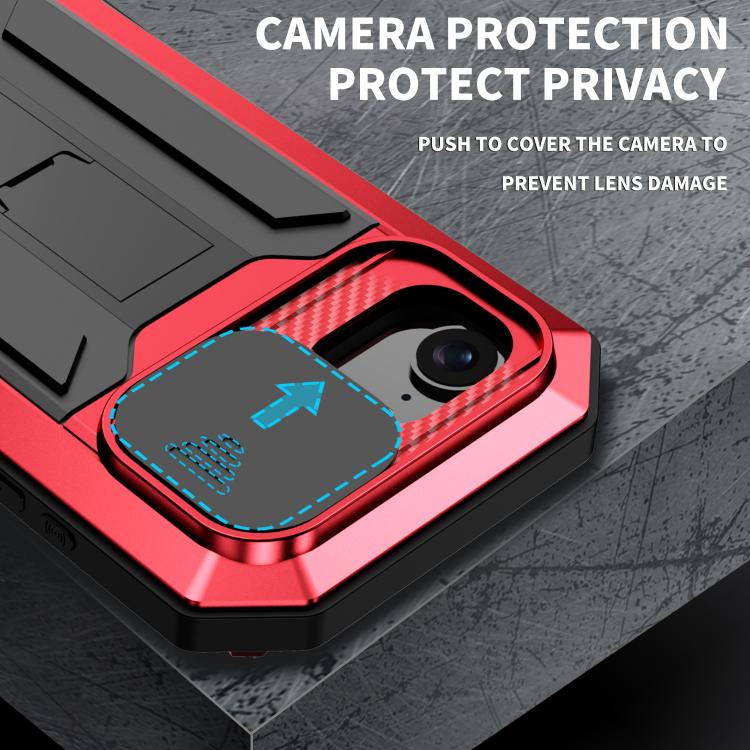 For iPhone 17e / 16e Sliding Camera IP68 Waterproof Holder Phone Case