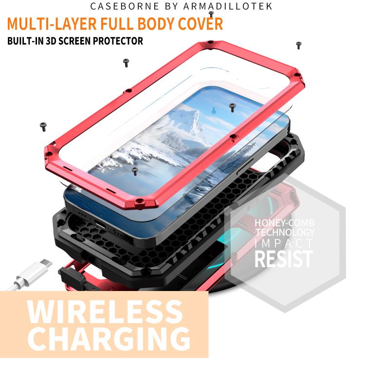 For iPhone 17e / 16e Sliding Camera IP68 Waterproof Holder Phone Case