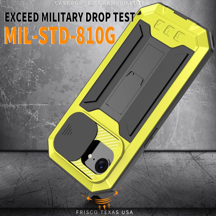 For iPhone 17e / 16e Sliding Camera IP68 Waterproof Holder Phone Case