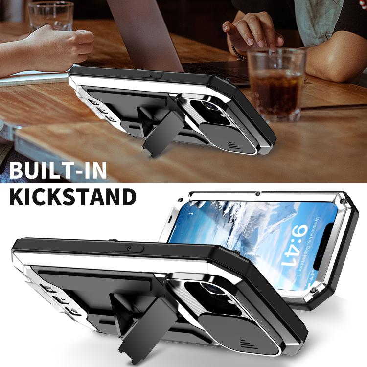 For iPhone 17e / 16e Sliding Camera IP68 Waterproof Holder Phone Case