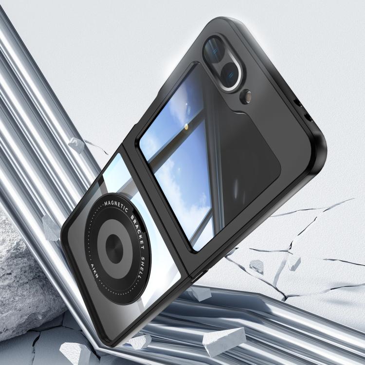 For Samsung Galaxy Z Flip6 / Flip5 360 Holder MagSafe Acrylic Hybrid TPU Phone Case