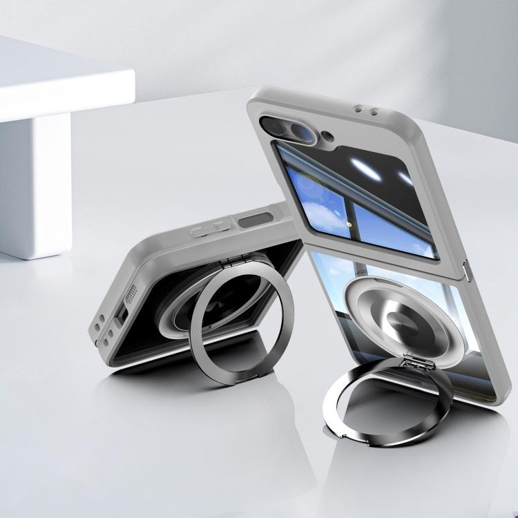 For Samsung Galaxy Z Flip6 / Flip5 360 Holder MagSafe Acrylic Hybrid TPU Phone Case