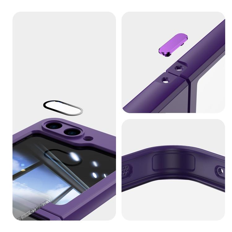For Samsung Galaxy Z Flip6 / Flip5 360 Holder MagSafe Acrylic Hybrid TPU Phone Case