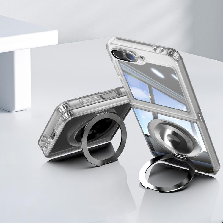 For Samsung Galaxy Z Flip6 / Flip5 360 Holder MagSafe Acrylic Hybrid TPU Phone Case