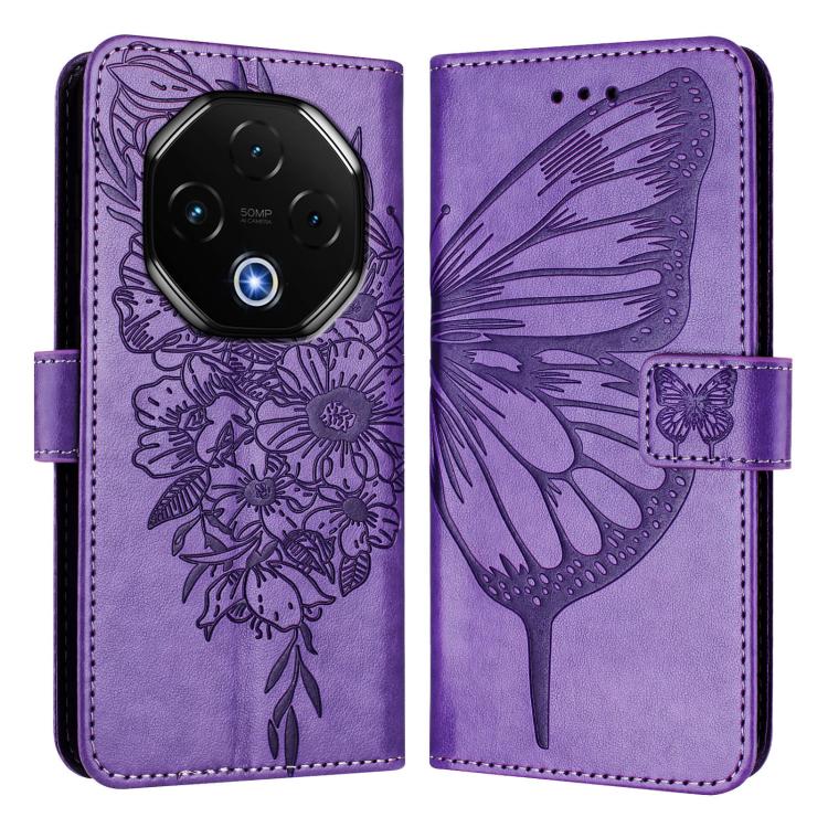 For Umidigi G100 Pro Embossed Butterfly Leather Phone Case