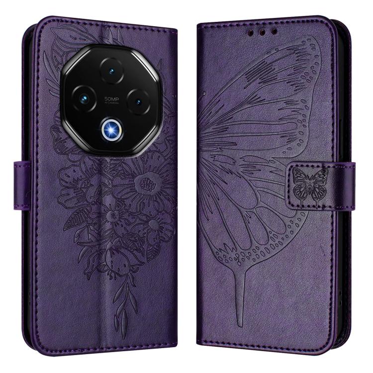 For Umidigi G100 Pro Embossed Butterfly Leather Phone Case