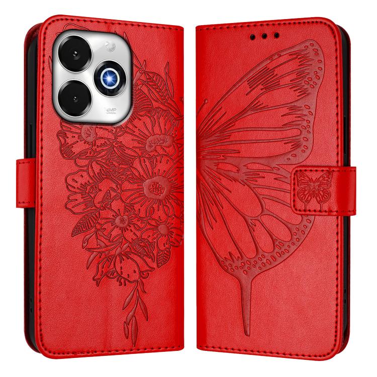 For Umidigi G100X 4G / 5G Embossed Butterfly Leather Phone Case