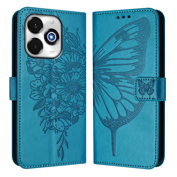 For Umidigi G100X 4G / 5G Embossed Butterfly Leather Phone Case