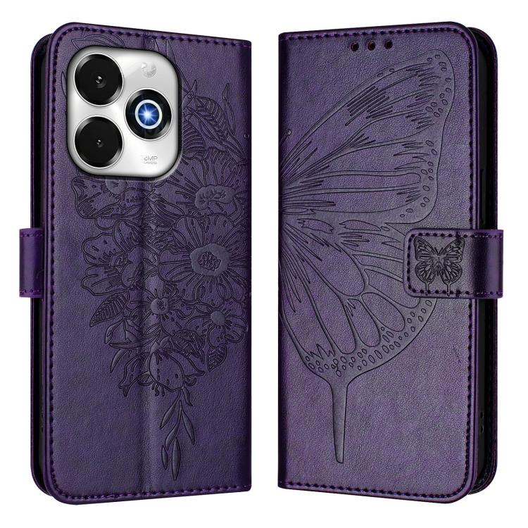 For Umidigi G100X 4G / 5G Embossed Butterfly Leather Phone Case