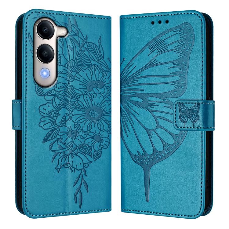For vivo Y29S 5G / Y04 4G Global Embossed Butterfly Leather Phone Case