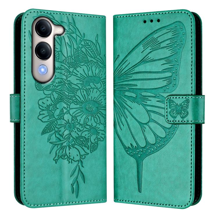 For vivo Y29S 5G / Y04 4G Global Embossed Butterfly Leather Phone Case