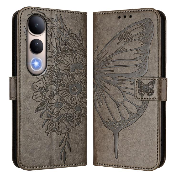 For vivo V50 Lite 5G Embossed Butterfly Leather Phone Case