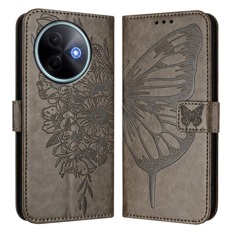 For vivo Y39 5G Global Embossed Butterfly Leather Phone Case