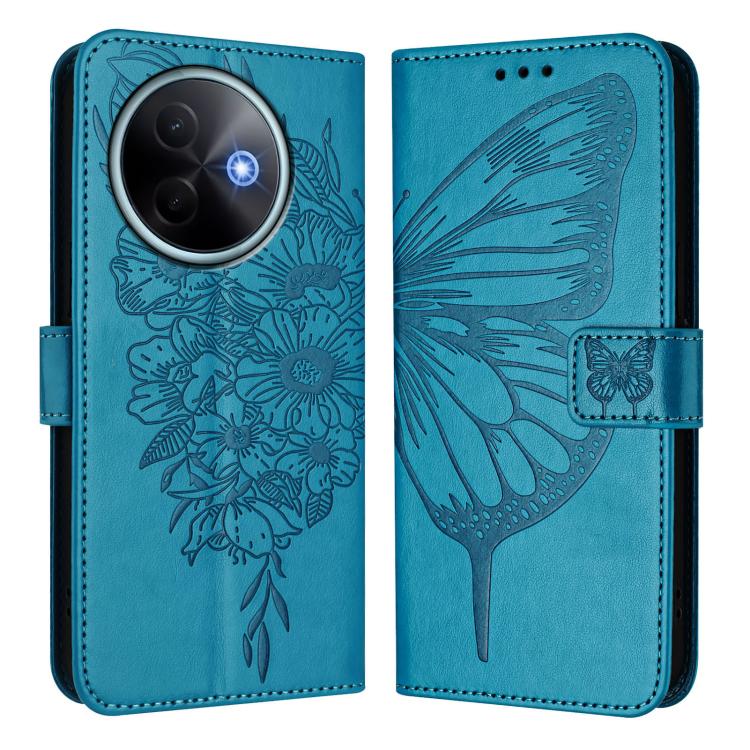 For vivo Y39 5G Global Embossed Butterfly Leather Phone Case