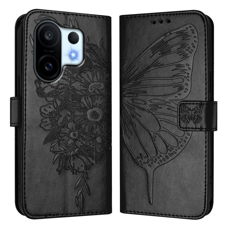 For vivo S30 Pro mini Embossed Butterfly Leather Phone Case