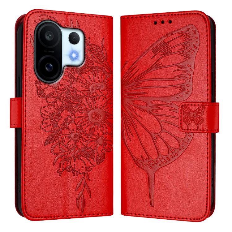For vivo S30 Pro mini Embossed Butterfly Leather Phone Case