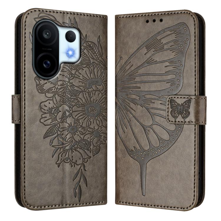 For vivo S30 Pro mini Embossed Butterfly Leather Phone Case
