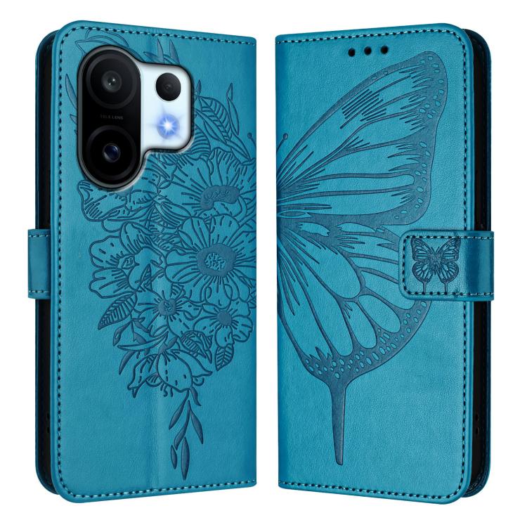 For vivo S30 Pro mini Embossed Butterfly Leather Phone Case