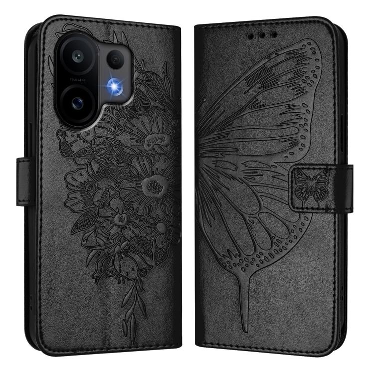 For vivo S30 Embossed Butterfly Leather Phone Case