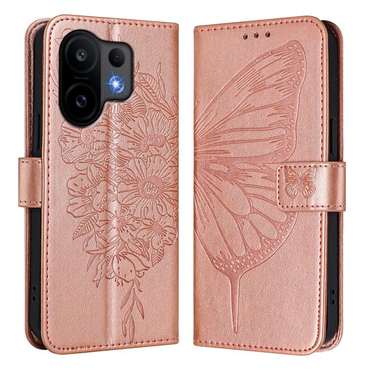 For vivo S30 Embossed Butterfly Leather Phone Case