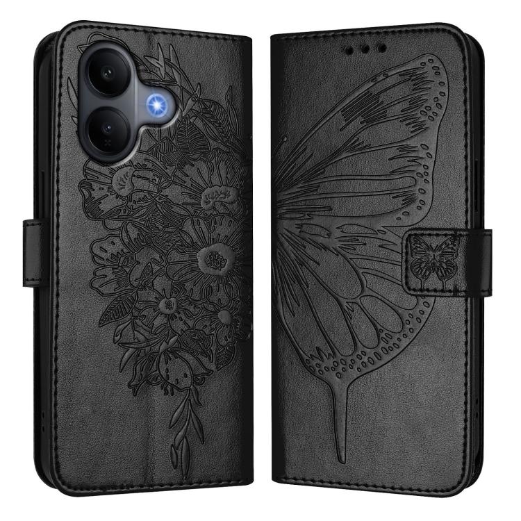 For vivo V60 Lite 4G / 5G Embossed Butterfly Leather Phone Case