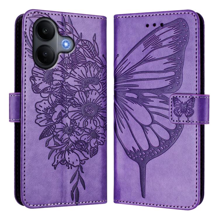For vivo V60 Lite 4G / 5G Embossed Butterfly Leather Phone Case