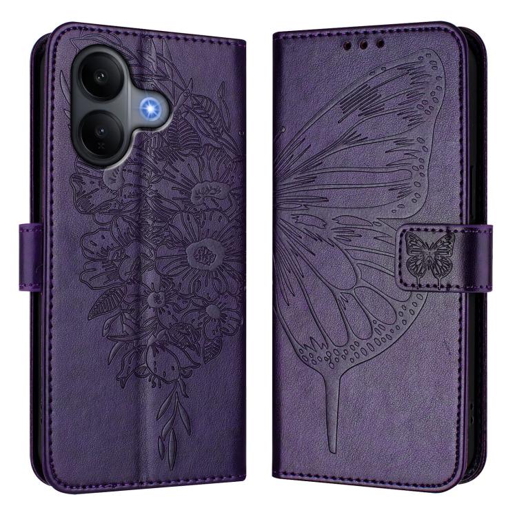 For vivo V60 Lite 4G / 5G Embossed Butterfly Leather Phone Case