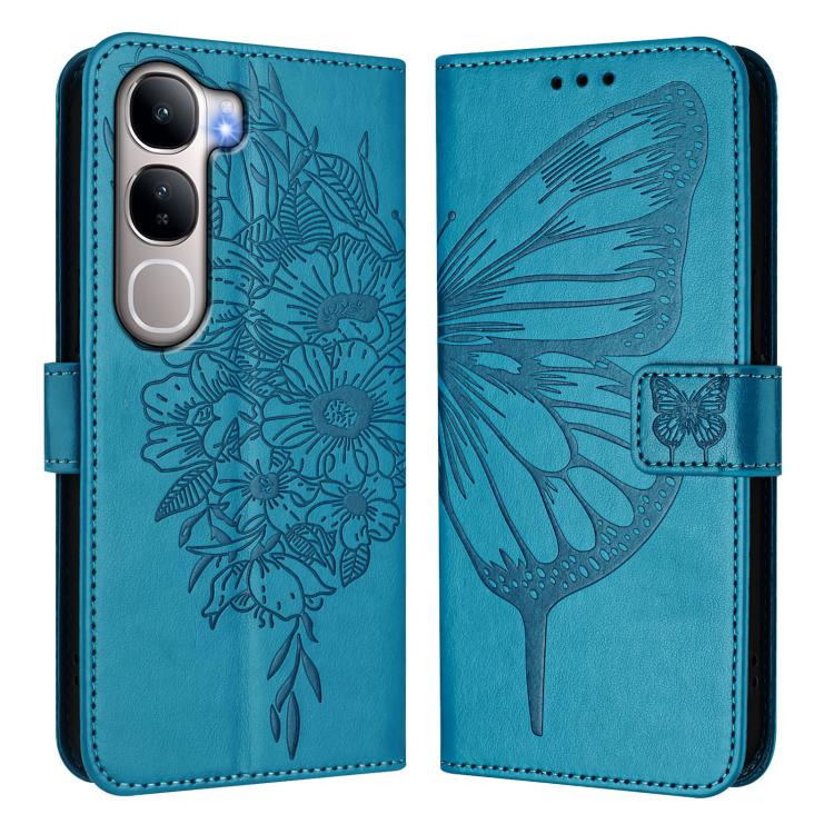 For vivo Y31 5G 2025 Embossed Butterfly Leather Phone Case