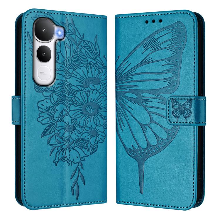 For vivo Y400 4G Embossed Butterfly Leather Phone Case