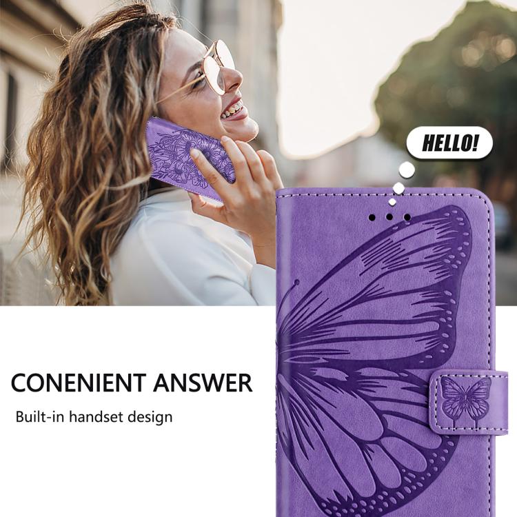 For vivo X300 Pro Embossed Butterfly Leather Phone Case